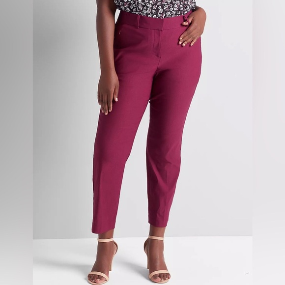 ❄️ Lane Bryant | The Allie Skinny Ankle Pants Purple 26R - Picture 2 of 5